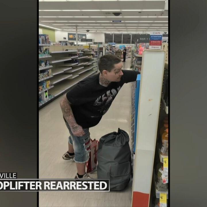 Man arrested for shoplifting back in jail after cutting off ankle monitor